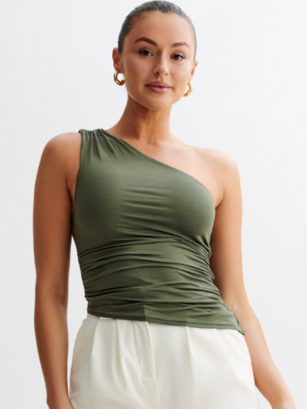 Meshki Sarah One Shoulder Asymmetric Top